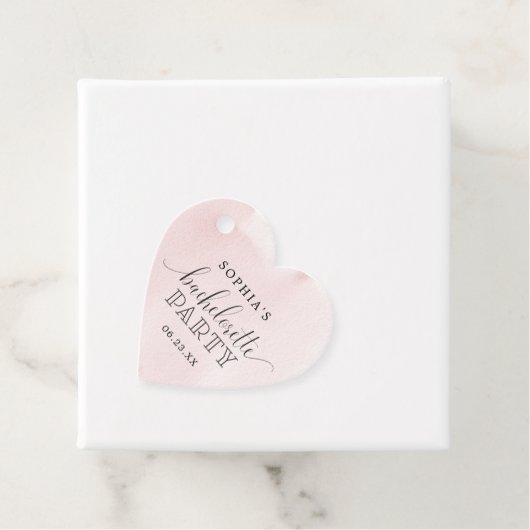 Blush Bruidsfeest Favoretiket Bedankjes Labels (In situ)