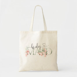 Blush bruidsmeisje voorstel Canvas tas