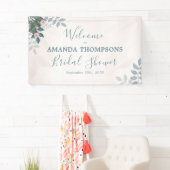 Blush Bruiloft Feest Welkomstbord Spandoek (Insitu)