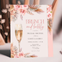 Blush Brunch en Bubbly Pampas Grass Vrijgezellenfe