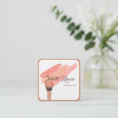 Blush Brush Make-up Artist Visitekaartje (Staand voorkant)