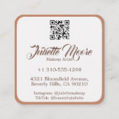 Blush Brush Make-up Artist Visitekaartje (Achterkant)