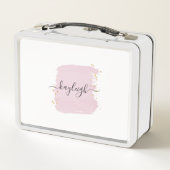 Blush Bruske Streke Gold Stippen metalen doos (Achterkant)