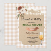 Blush bubbelpicknick-uitnodiging kaart (Voorkant / Achterkant)