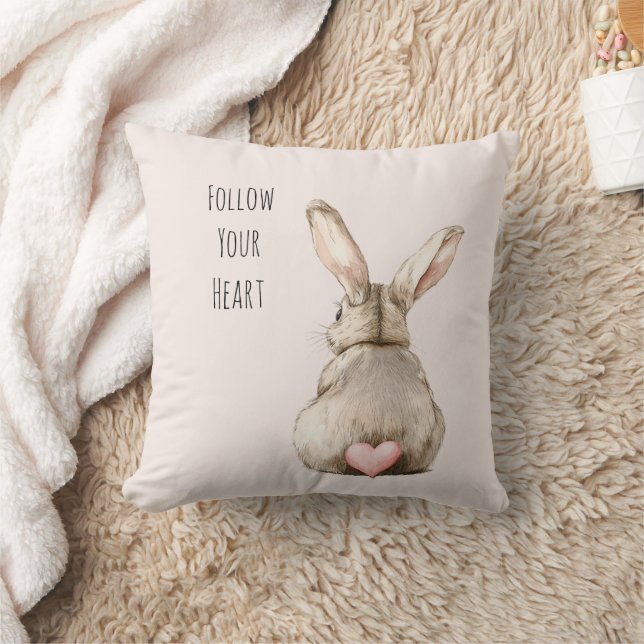 Blush Bunny Konijnenhart Kussen (Deken)