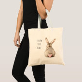 Blush Bunny Konijnenhart Tote Bag (Voorkant (product))