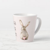 Blush Bunny Rabbit Heart Latte Mok (Rechterhoek)