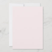 Blush & Burgundy Bloemen Roze Bruiloft Save The Date (Achterkant)