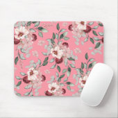 Blush & Burgundy Blooms  Muismat (Met muis)