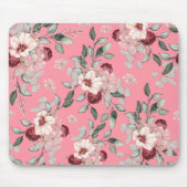 Blush & Burgundy Blooms  Muismat (Voorkant)