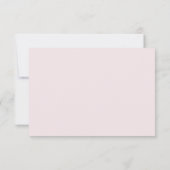 Blush Burgundy Floral Modern Wedding RSVP (Achterkant)