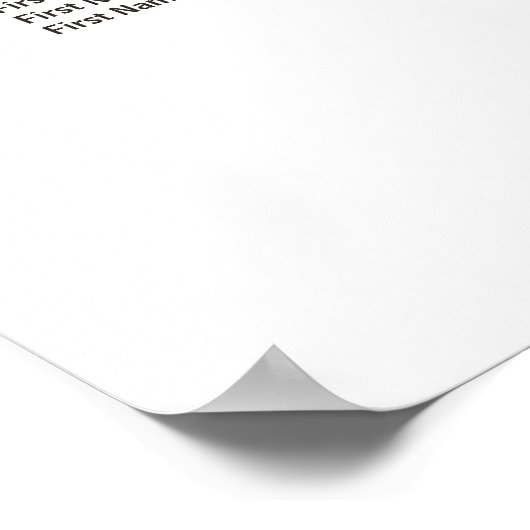 Blush Burgundy Floral Table Seating Chart Weddensc Poster (Hoek)