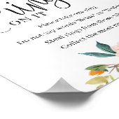 Blush burgundy marigold zette een ring op het bord poster (Hoek)