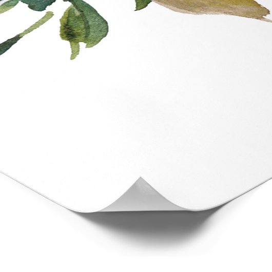 Blush burgundy marvy vage welkomstbord poster (Hoek)