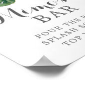 Blush Burgundy Mimosa Bar (Bewerkbaar) Bord Poster (Hoek)