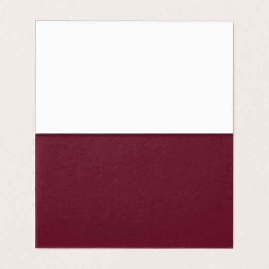 Blush Burgundy Place Cards Visitekaartje (Binnenkant ongevouwen)