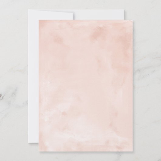 Blush Burgundy Red Rose Floral Sweet 16 Invite Kaart (Achterkant)