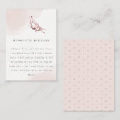 Blush Butterfly Books for Baby shower Informatiekaartje (Voorkant / Achterkant)