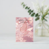 Blush Butterfly Handgemaakte Sieraden Oorbel Displ Visitekaartje (Staand voorkant)