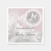 Blush Butterfly Phantasy Girl Baby shower Servet (Voorkant)