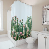 Blush Cactus Douchegordijn (In situ)