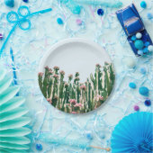 Blush Cactus Papieren Bordje (Feest)