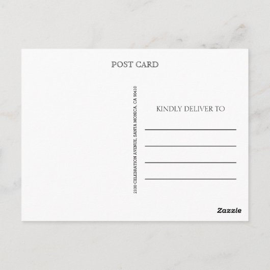 Blush Calligraphy Script Photo Hartelijk dank Brie Briefkaart (Achterkant)