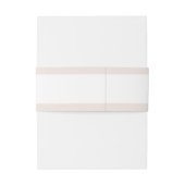 Blush Calligraphy Wedding Band met Date Uitnodigingen Wikkel (Achterkant Voorbeeld)