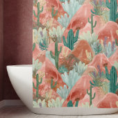 Blush Canyon Desert Bloom Watercolor  Douchegordijn
