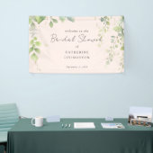 Blush Cascading Foliage Vrijgezellenfeest Welkom Spandoek (Beurs)