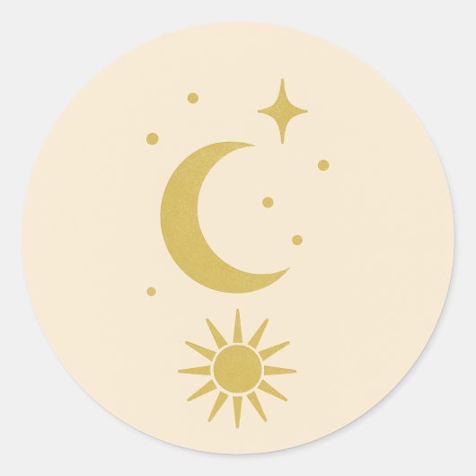 Blush Celestial Ronde Sticker (Voorkant)