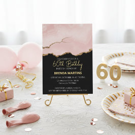 Blush Champagne Goud Glitter Watercolor Kaart