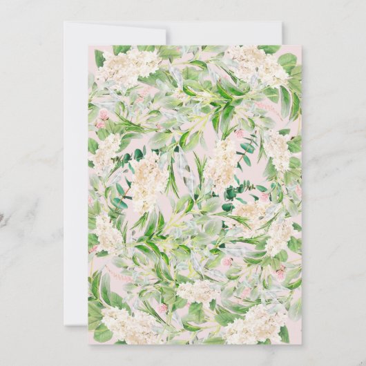 Blush Champagne Pink | Cute Modern Vrijgezellenfee Kaart (Achterkant)