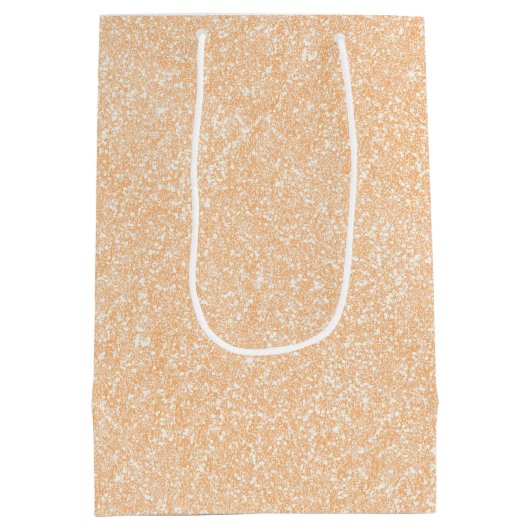 Blush Champagne Pink Glitter Medium Cadeauzakje (Achterkant)