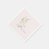 Blush Champagne Toast Verlovingsfeest Servet (Hoek)