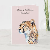 Blush Cheetah Bedankkaart (Voorkant)