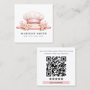 Blush Chef Bakbenodigdheden  Vierkante Visitekaartje