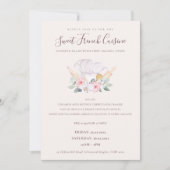 Blush Chef Pet Floral bakkerij Koken Klasse Invite Bedankkaart (Voorkant)