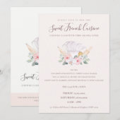 Blush Chef Pet Floral bakkerij Koken Klasse Invite Bedankkaart (Voorkant / Achterkant)