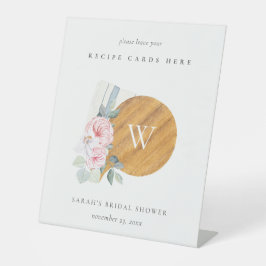 Blush Chopping Board Recipe Kaart Vrijgezellenfees Reclamebord Met Voetstuk