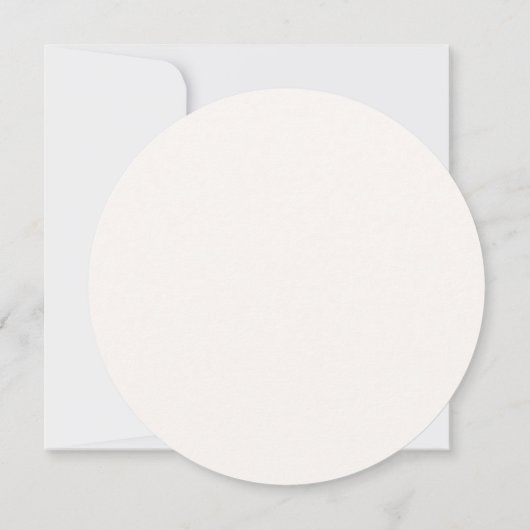 Blush Cirkel Tabelnummer Zitkaarten Kaart (Achterkant)