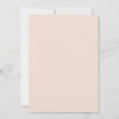 Blush Classic Rose Bruiloft Kaart (Achterkant)