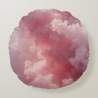 Blush Cloud Mirage Rond Kussen