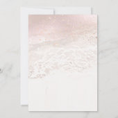 Blush Coastal / Beach / Shoreline Save the Date Kaart (Achterkant)