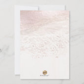 Blush Coastal / Shoreline / Beach Engagement Party Kaart (Achterkant)