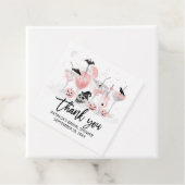 Blush Cocktails Halloween Vrijgezellenfeest Dank u Bedankjes Labels (In situ)