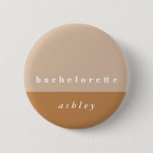 Blush Color Block Bridesmaid Button (Voorkant)