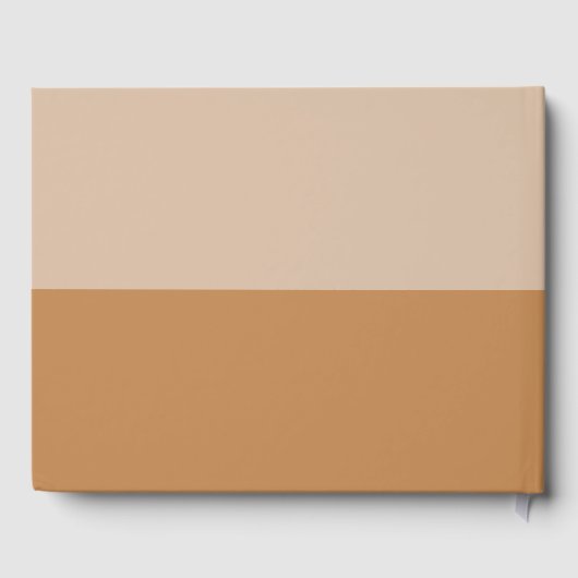Blush Color Block Wedding Gastenboek (Achterkant)
