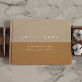 Blush Color Block Wedding Gastenboek