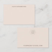 Blush-color Display Kaart Visitekaartje (Voorkant / Achterkant)